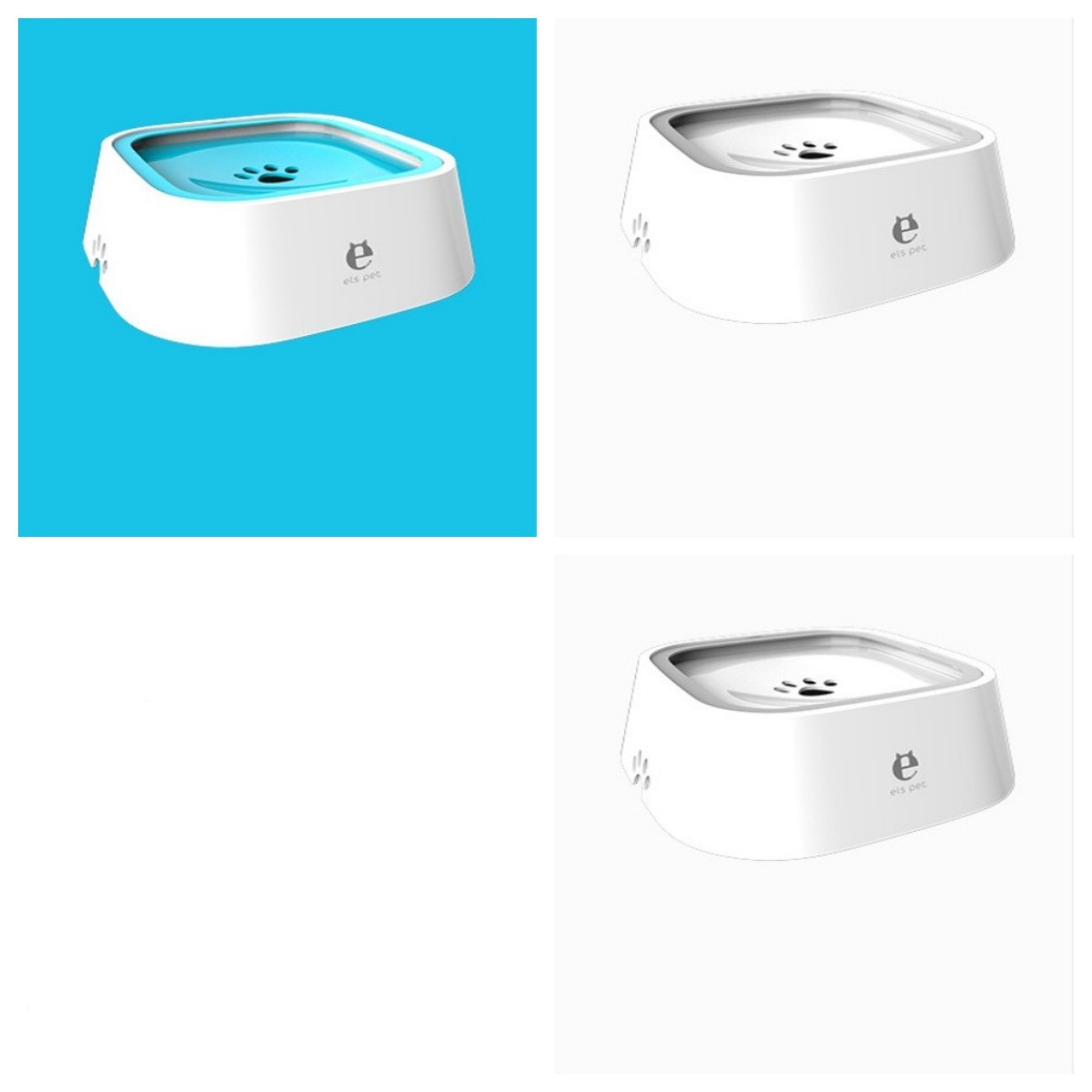 1.5L Cat Dog Water Bowl Portable Floating Bowl with Overflow Protection Slow Flow Water Dispenser Pet Fountain