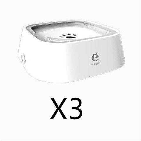 1.5L Cat Dog Water Bowl Portable Floating Bowl with Overflow Protection Slow Flow Water Dispenser Pet Fountain