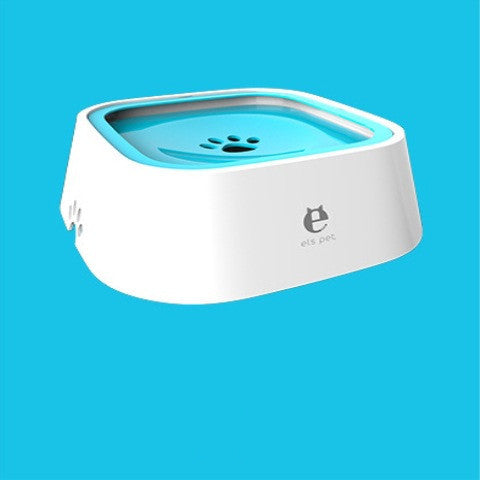 1.5L Cat Dog Water Bowl Portable Floating Bowl with Overflow Protection Slow Flow Water Dispenser Pet Fountain