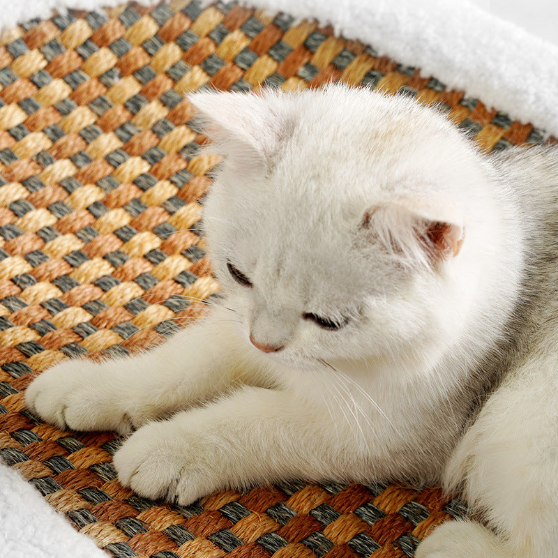 Sisal Hemp Scratch Board Wear-resistant Oval Cat Nest