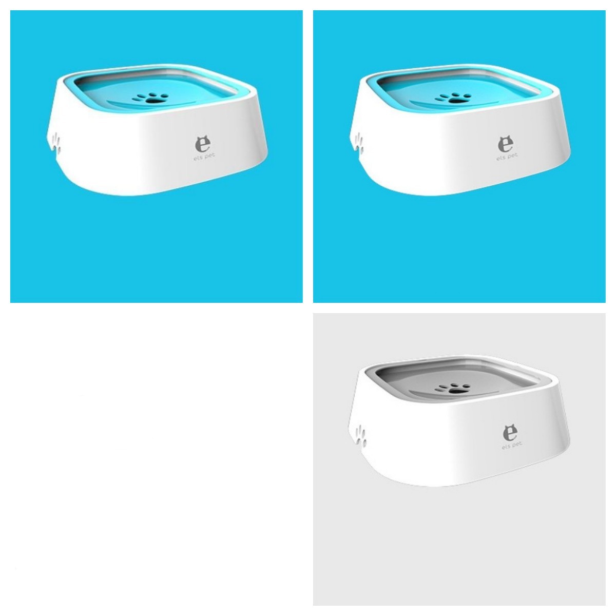 1.5L Cat Dog Water Bowl Portable Floating Bowl with Overflow Protection Slow Flow Water Dispenser Pet Fountain