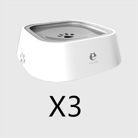 1.5L Cat Dog Water Bowl Portable Floating Bowl with Overflow Protection Slow Flow Water Dispenser Pet Fountain