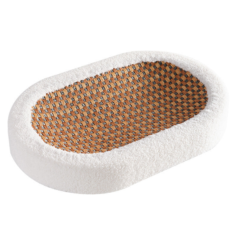 Sisal Hemp Scratch Board Wear-resistant Oval Cat Nest