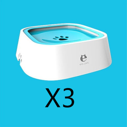 1.5L Cat Dog Water Bowl Portable Floating Bowl with Overflow Protection Slow Flow Water Dispenser Pet Fountain