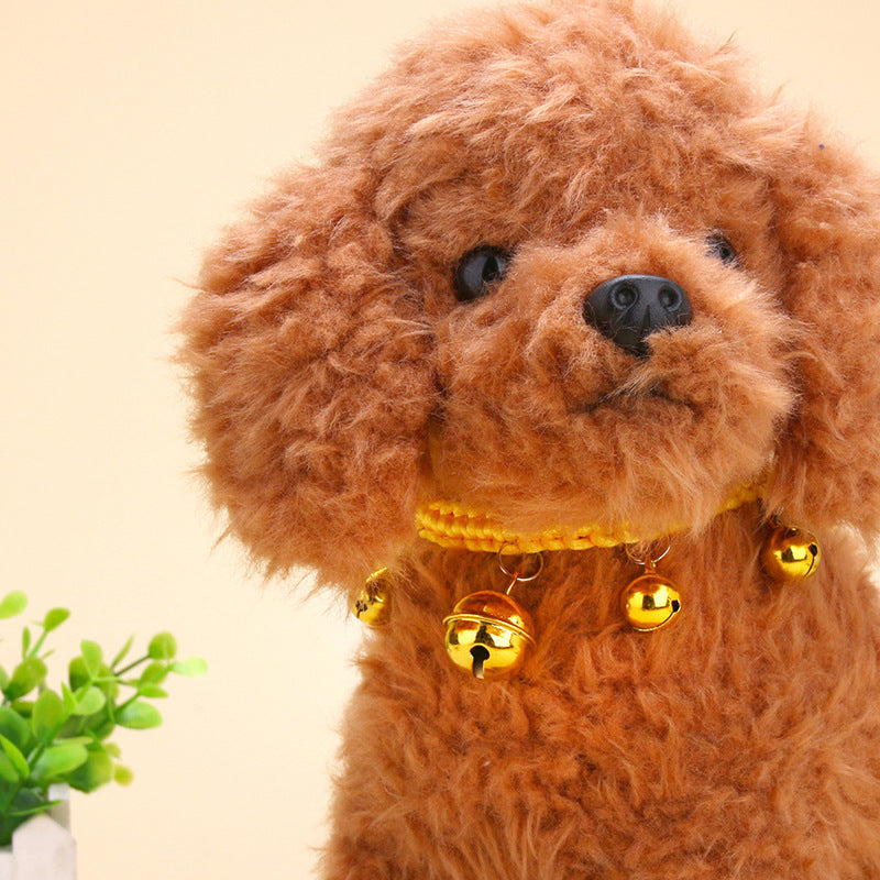Cute Puppy Cat Neck Jewelry Bell Collar