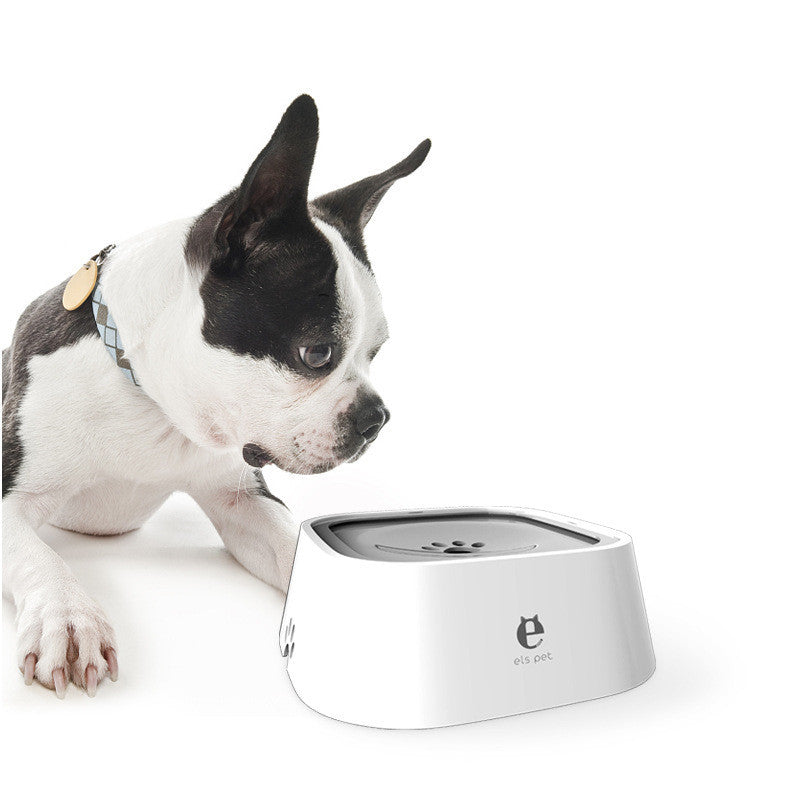 1.5L Cat Dog Water Bowl Portable Floating Bowl with Overflow Protection Slow Flow Water Dispenser Pet Fountain
