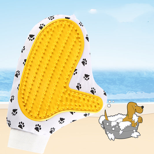 Silicone Pet Glove Brush for Combing Hair. Soft and Effective Grooming Glove for Cats and Dogs in Baths