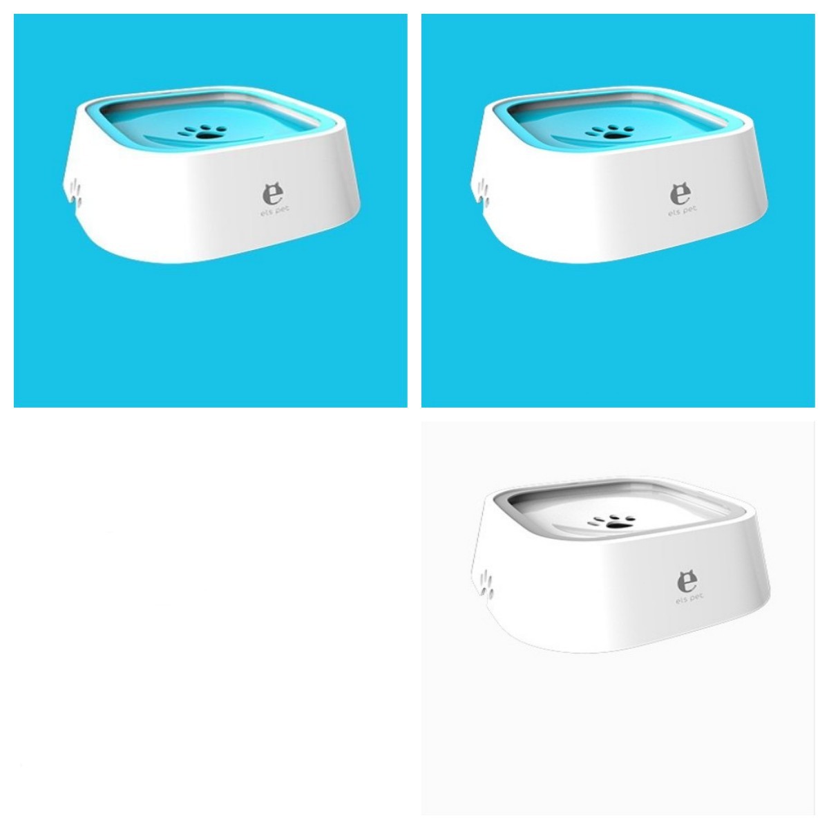 1.5L Cat Dog Water Bowl Portable Floating Bowl with Overflow Protection Slow Flow Water Dispenser Pet Fountain