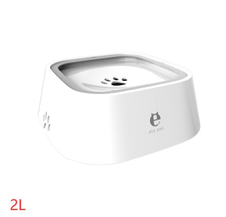 1.5L Cat Dog Water Bowl Portable Floating Bowl with Overflow Protection Slow Flow Water Dispenser Pet Fountain
