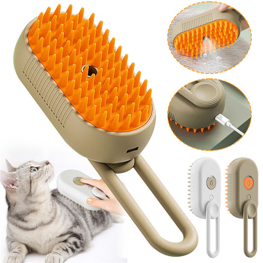 3 in 1 Cat Dog Steam Brush Electric Spray Massage Brushes Pet Grooming Comb Hair Removal Combs