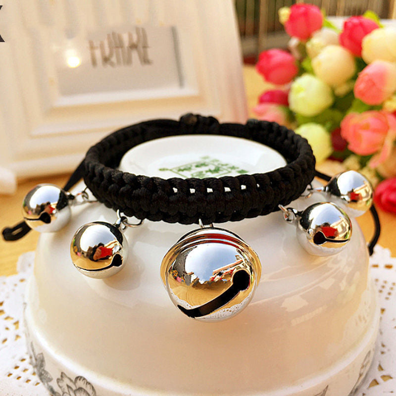 Cute Puppy Cat Neck Jewelry Bell Collar