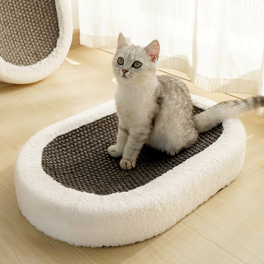 Sisal Hemp Scratch Board Wear-resistant Oval Cat Nest
