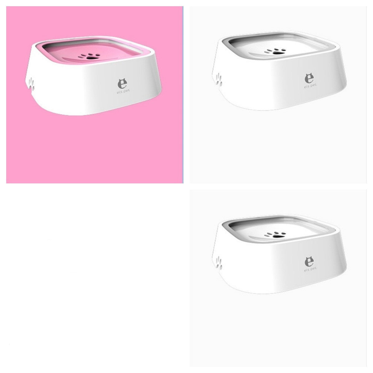 1.5L Cat Dog Water Bowl Portable Floating Bowl with Overflow Protection Slow Flow Water Dispenser Pet Fountain