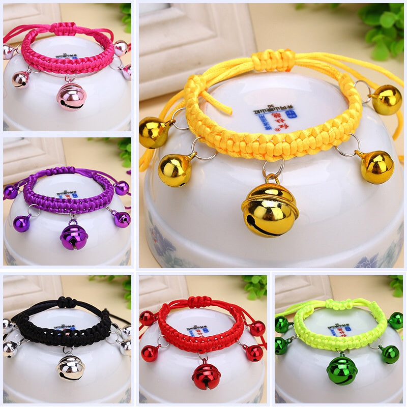 Cute Puppy Cat Neck Jewelry Bell Collar