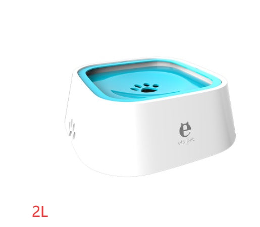 1.5L Cat Dog Water Bowl Portable Floating Bowl with Overflow Protection Slow Flow Water Dispenser Pet Fountain