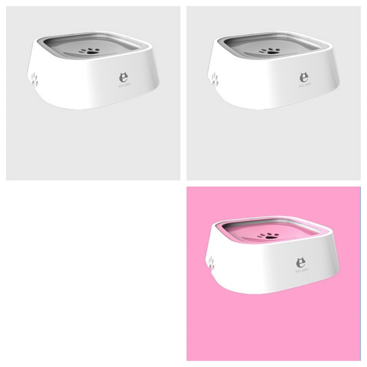 1.5L Cat Dog Water Bowl Portable Floating Bowl with Overflow Protection Slow Flow Water Dispenser Pet Fountain