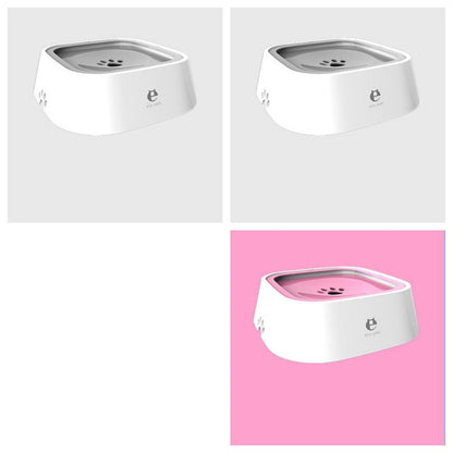 1.5L Cat Dog Water Bowl Portable Floating Bowl with Overflow Protection Slow Flow Water Dispenser Pet Fountain