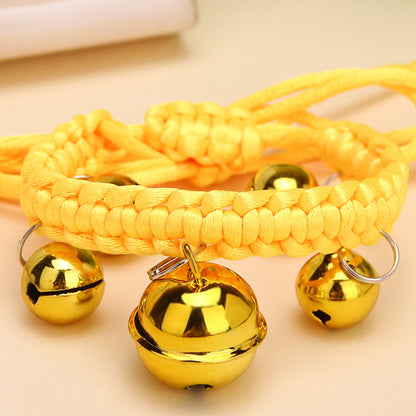 Cute Puppy Cat Neck Jewelry Bell Collar