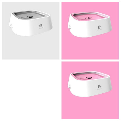1.5L Cat Dog Water Bowl Portable Floating Bowl with Overflow Protection Slow Flow Water Dispenser Pet Fountain
