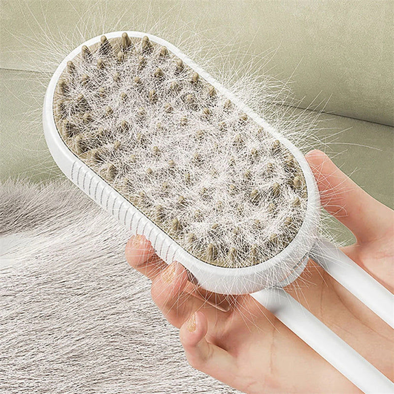 3 in 1 Cat Dog Steam Brush Electric Spray Massage Brushes Pet Grooming Comb Hair Removal Combs