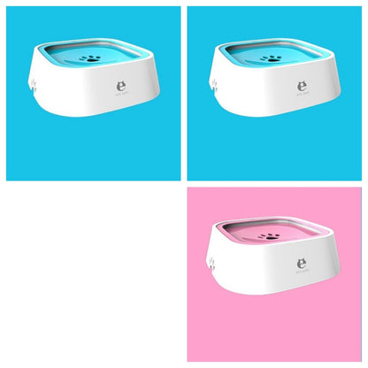 1.5L Cat Dog Water Bowl Portable Floating Bowl with Overflow Protection Slow Flow Water Dispenser Pet Fountain
